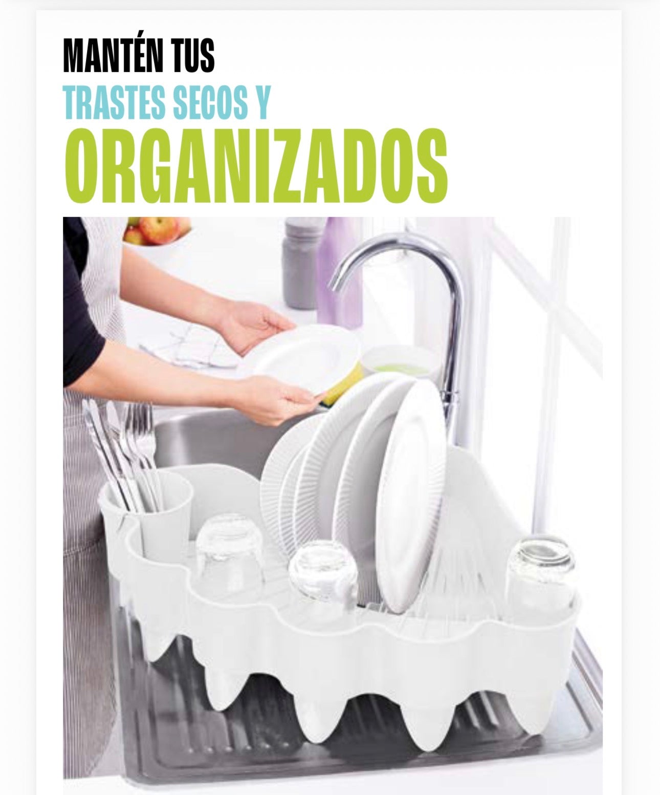 Escurridor Estilo Concha Easy Dry- Práctico, amplio y funcional para tu cocina